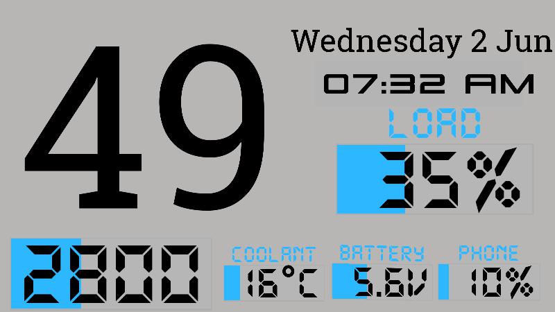 Elemental Blue Bars