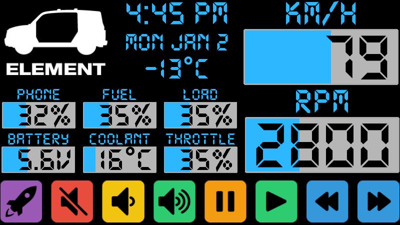 Elemental Blue Bars