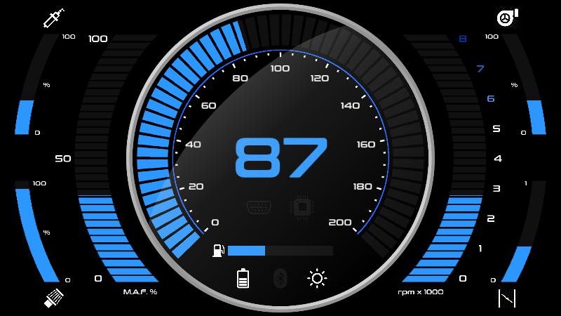 Blue digital