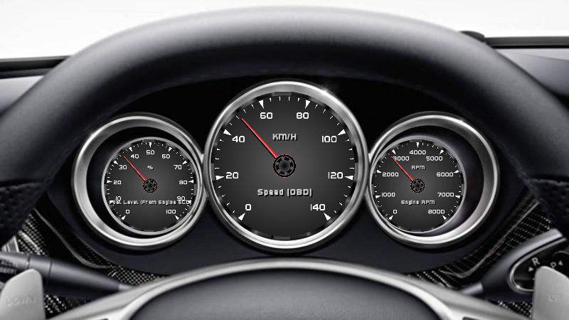 super car dashboard
