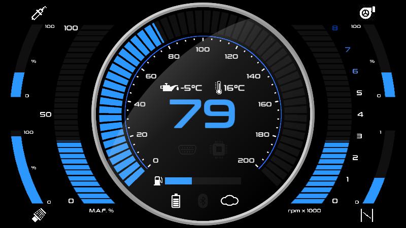 Blue digital