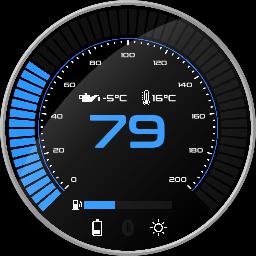 Blue digital (speed)