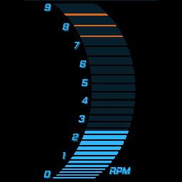 Right Arc Digital Blue