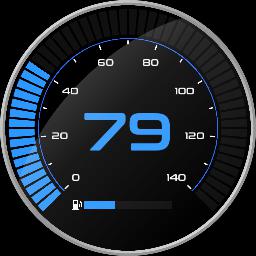 velocímetro simples 140km/h