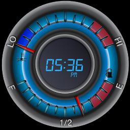 Blue SS Temp/Fuel